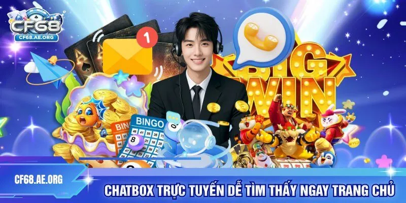 Chatbox trực tuyến dễ tìm thấy ngay trang chủ