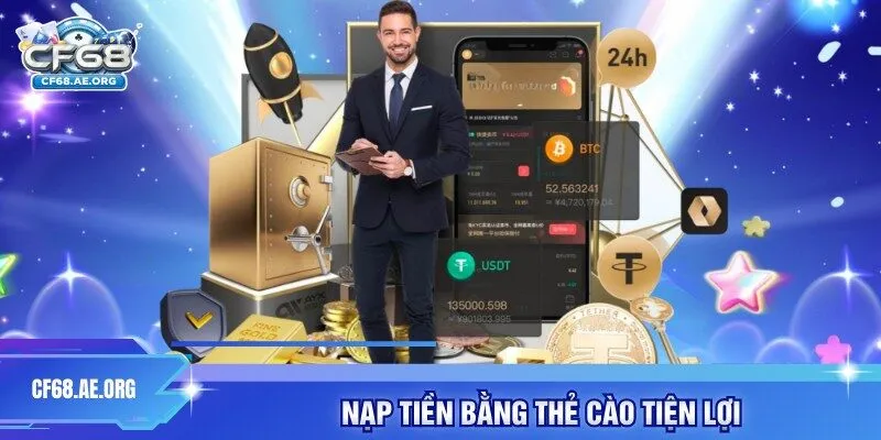 Nạp tiền bằng thẻ cào tiện lợi 