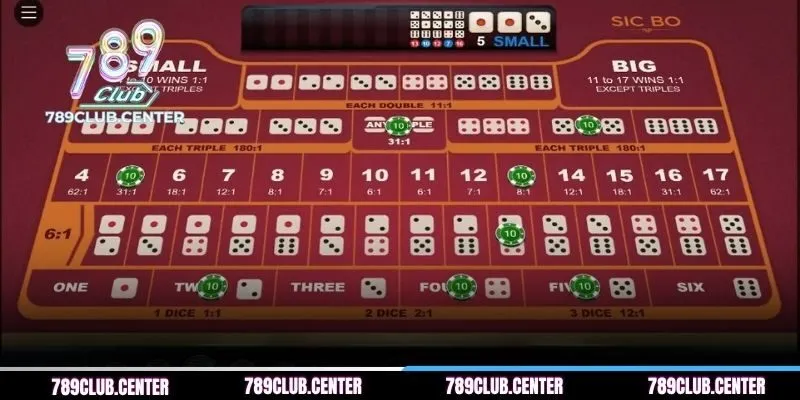 Tài Xỉu 789CLUB cung cấp đa dạng cửa cược